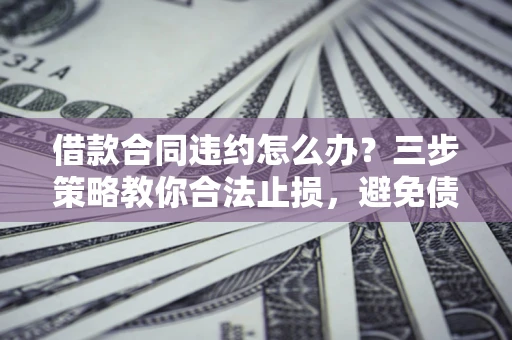 济南借款合同违约怎么办？三步策略教你合法止损，避免债务危机升级