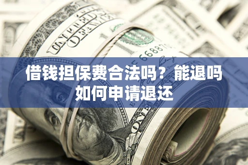 济南借钱担保费合法吗？能退吗如何申请退还