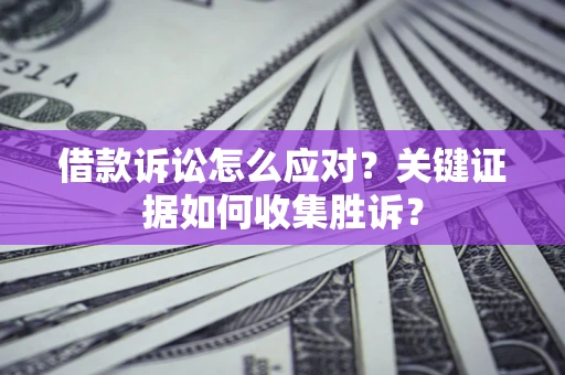 济南借款诉讼怎么应对？关键证据如何收集胜诉？