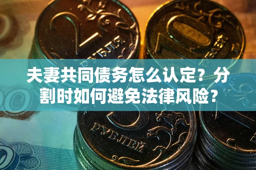 济南夫妻共同债务怎么认定？分割时如何避免法律风险？